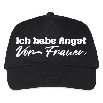 Ich habe Angst vor Frauen - Kinder Basecap - Schwarz - Vorne