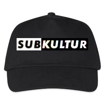 Subkultur Bass Outline - Kinder Basecap - Schwarz - Vorne