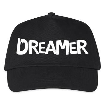 Dreamer Lettering - Cartoon font - Kids’ Baseball Cap - black - Front