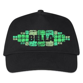 Geschenk für Bella - Kinder Basecap - Schwarz - Vorne