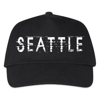 Seattle, États-Unis - Casquette de baseball Enfant - noir - Devant