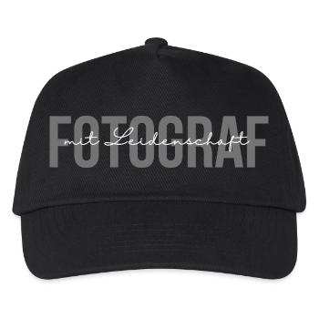 Photographer with passion - Kids’ Baseball Cap - black - Front