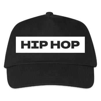 Hip Hop fettes Logo - Kinder Basecap - Schwarz - Vorne