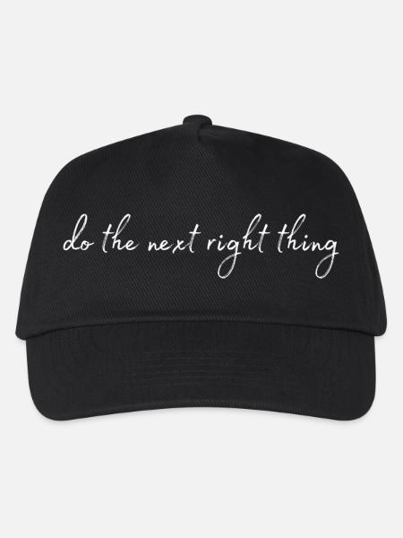 Faites ce qu’il faut ensuite - Casquette de baseball Enfant - noir