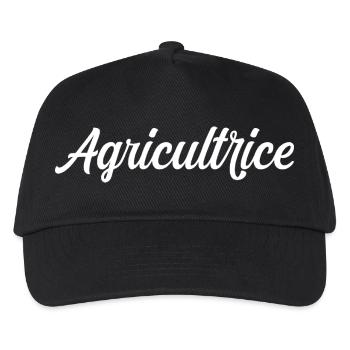 Agricultrice Fermière Culture Élevage Terre Pro - Casquette de baseball Enfant - noir - Devant