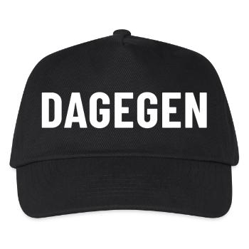 Dagegen einfach nur dagegen grundsätzlich dagegen - Kinder Basecap - Schwarz - Vorne