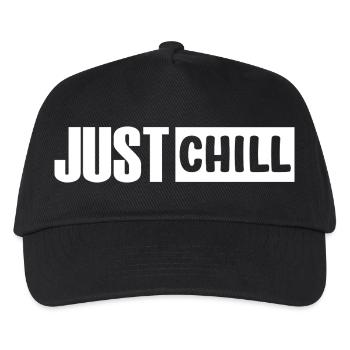 Just Chill Funny Chilling Sayings - Kids’ Baseball Cap - black - Front
