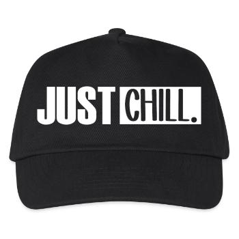 Just Chill Funny Chilling Sayings - Kids’ Baseball Cap - black - Front
