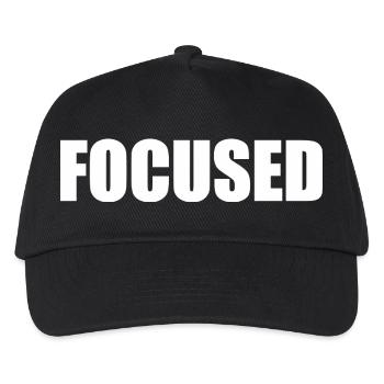 Focused - Kids’ Baseball Cap - black - Front