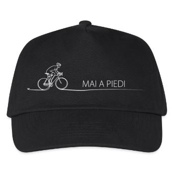 Radfahrer Spruch Geschenkidee Fahrrad - Kinder Basecap - Schwarz - Vorne