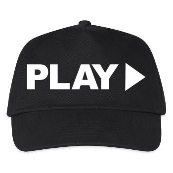 Play - Kids’ Baseball Cap - black - Front