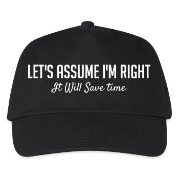 Supposons que j’aie raison. - Casquette de baseball Enfant - noir - Devant