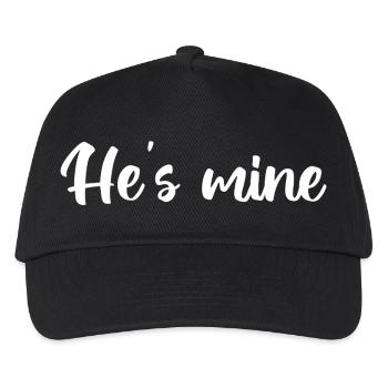 He_s Conception de la mine - Casquette de baseball Enfant - noir - Devant