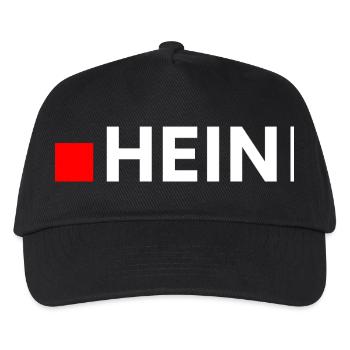 HEIN | Minimalistische, lustige Reaktion - Kinder Basecap - Schwarz - Vorne