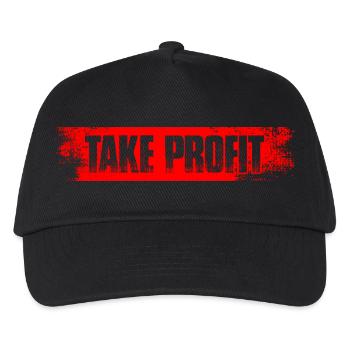 Take profit Aktienmarkt Börse Trader - Kinder Basecap - Schwarz - Vorne