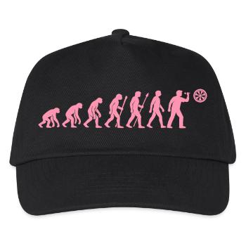 Evolution of snack time - Kids’ Baseball Cap - black - Front
