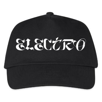 Minimal electro logo - Kids’ Baseball Cap - black - Front