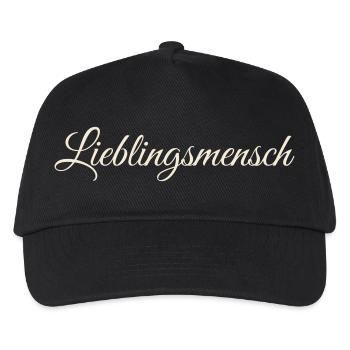 Lieblingsmensch - Kinder Basecap - Schwarz - Vorne