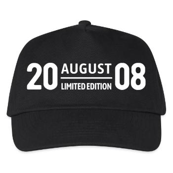 Édition limitée cadeau d’anniversaire d’août 2008 - Casquette de baseball Enfant - noir - Devant