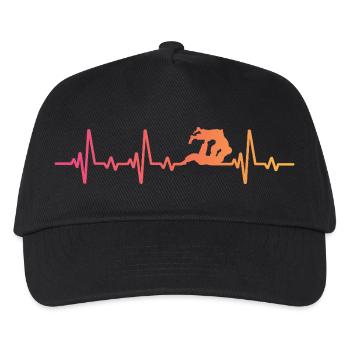 Jiu Jitsu Sunset Heartbeat Jiu-jitsu - Kids’ Baseball Cap - black - Front