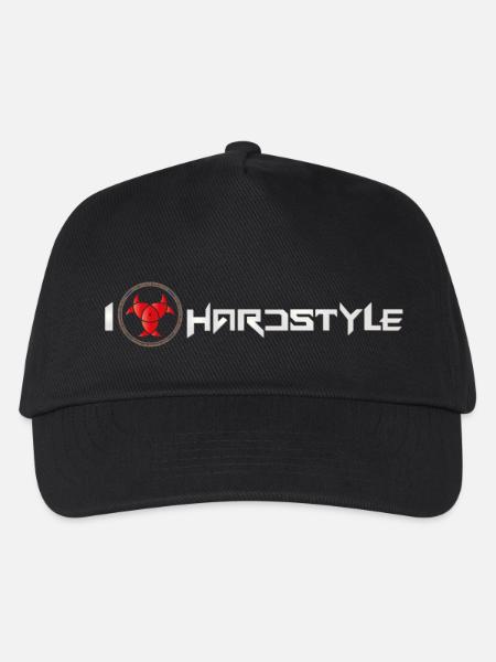 I love Hardstyle - Kinder Basecap - Schwarz