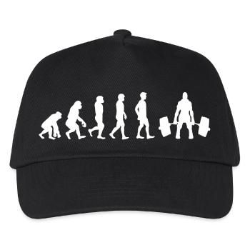 Evolution Weight Lifting - Kids’ Baseball Cap - black - Front