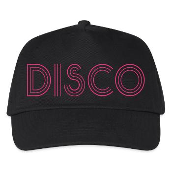 Disco - Hipster - Kinder Basecap - Schwarz - Vorne