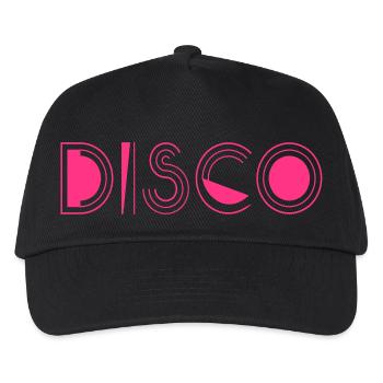 Disco - Kinder Basecap - Schwarz - Vorne
