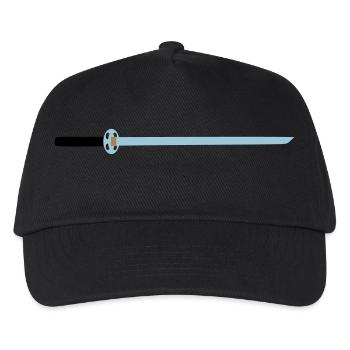 Sword middle age gift idea blade sharp - Kids’ Baseball Cap - black - Front