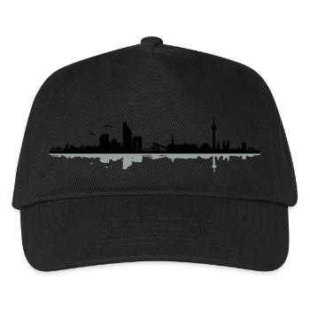 Düsseldorf Skyline - Kinder Basecap - Schwarz - Vorne