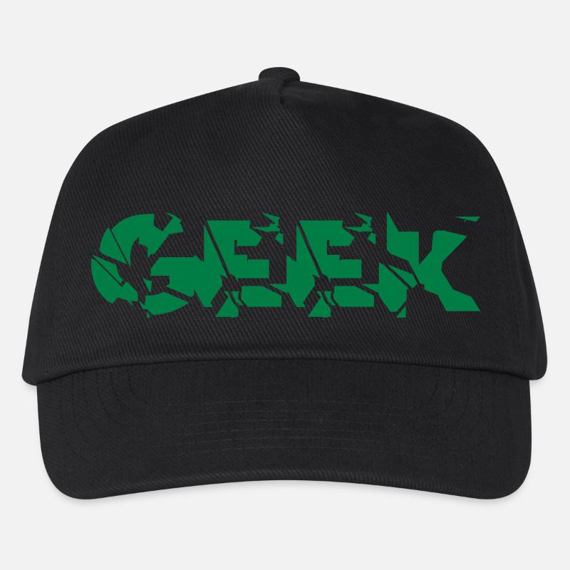 Geek - Kinder Basecap - Schwarz