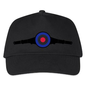 Lenkkopf Target - Kinder Basecap - Schwarz - Vorne