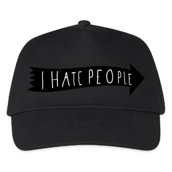 I HATE PEOPLE - Kids’ Baseball Cap - black - Front