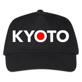 KYOTO Japan Japanische Flagge - Kinder Basecap - Schwarz - Vorne
