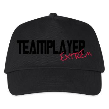 teamplayer extreme - Kinder Basecap - Schwarz - Vorne