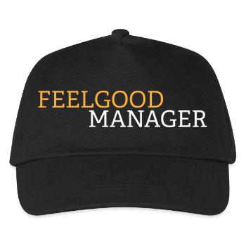 Chemise noire Feelgood manager - Casquette de baseball Enfant - noir - Devant