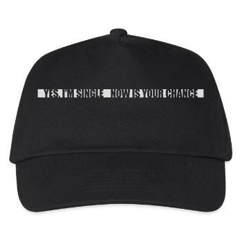 single now your chance - Kinder Basecap - Schwarz - Vorne