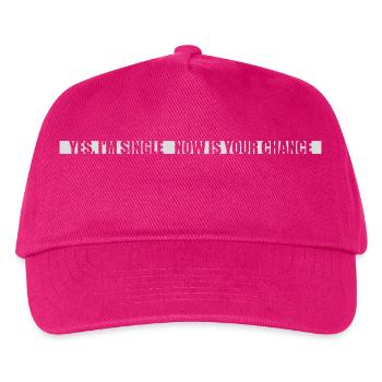 single now your chance - Kinder Basecap - Fuchsia - Vorne