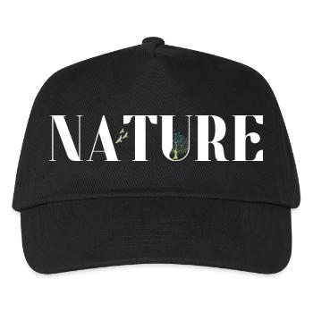 Natur - Kinder Basecap - Schwarz - Vorne