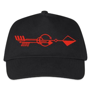 Strange red arrow - Kids’ Baseball Cap - black - Front