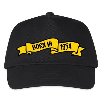1954 geboren - Kinder Basecap - Schwarz - Vorne