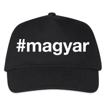 MAGYAR Ungarn Hashtag - Kinder Basecap - Schwarz - Vorne
