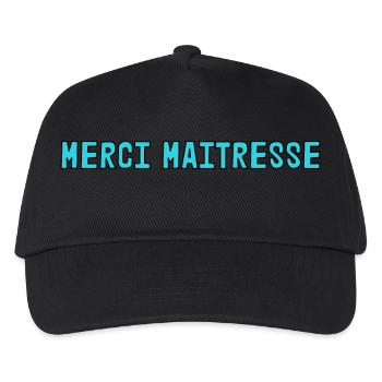 GELIEBTE. MEISTER. VIELEN DANK. DANKE, HERRIN - Kinder Basecap - Schwarz - Vorne