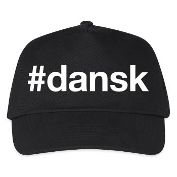 DANISH Dansk Denmark Dänemark - Kinder Basecap - Schwarz - Vorne