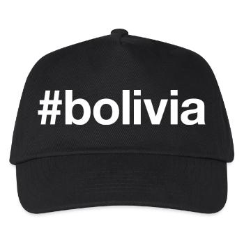 BOLIVIA Bolivien Hashtag - Kids’ Baseball Cap - black - Front
