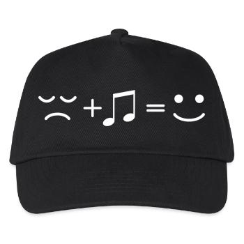 Sad to Smile Musical Uplift - Kids’ Baseball Cap - black - Front
