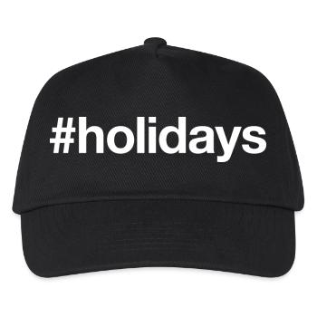 HOLIDAYS Ferien - Kids’ Baseball Cap - black - Front