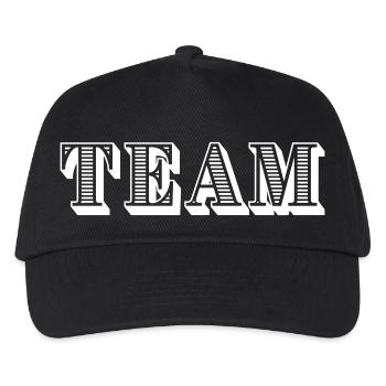 Team - Kids’ Baseball Cap - black - Front