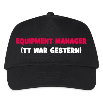 Equipment Manager - Kinder Basecap - Schwarz - Vorne