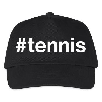 TENNIS Hashtag - Kinder Basecap - Schwarz - Vorne